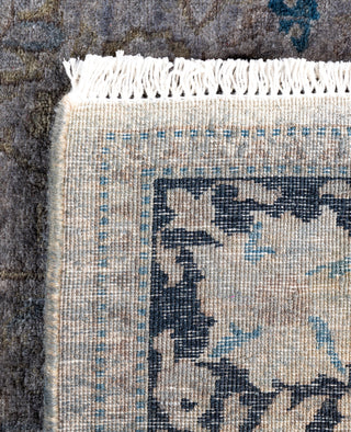 Contemporary Overdyed Wool Hand Knotted Gray Runner 2' 8" x 4' 10"