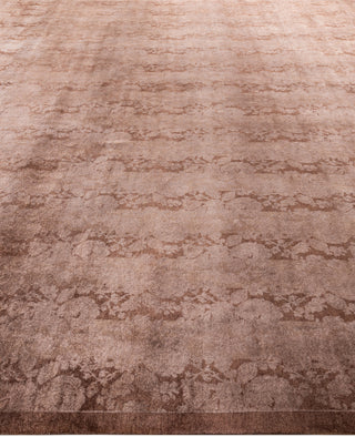 Overdyed One-of-a-Kind Wool Beige Square Area Rug 12' 1" x 12' 3"