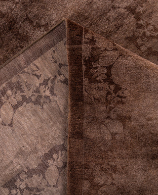 Overdyed One-of-a-Kind Wool Beige Square Area Rug 12' 1" x 12' 3"