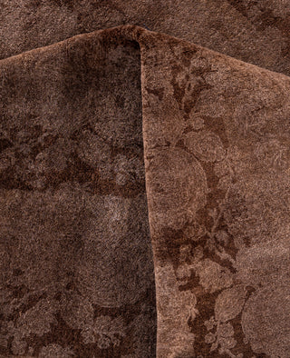 Overdyed One-of-a-Kind Wool Beige Square Area Rug 12' 1" x 12' 3"