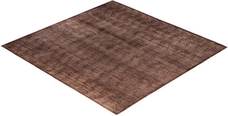 Overdyed One-of-a-Kind Wool Beige Square Area Rug 12' 1" x 12' 3"