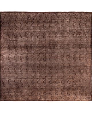 Overdyed One-of-a-Kind Wool Beige Square Area Rug 12' 1" x 12' 3"