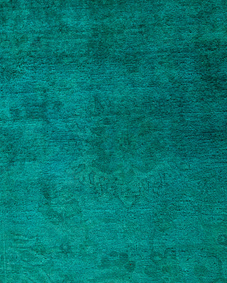 Contemporary Hand-Knotted Overdyed Blue Area Rug 5' 2" x 7' 7"