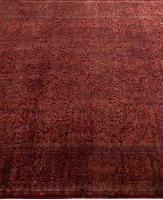 Overdyed Hand-Knotted Wool Modern-Contemporary Brown Area Rug 5' 1" x 7' 10"