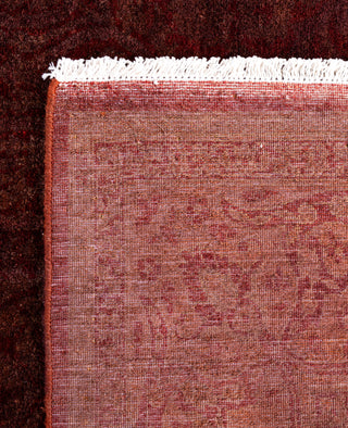 Overdyed Hand-Knotted Wool Modern-Contemporary Brown Area Rug 5' 1" x 7' 10"