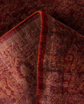 Overdyed Hand-Knotted Wool Modern-Contemporary Brown Area Rug 5' 1" x 7' 10"