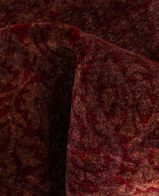 Overdyed Hand-Knotted Wool Modern-Contemporary Brown Area Rug 5' 1" x 7' 10"