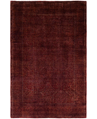 Overdyed Hand-Knotted Wool Modern-Contemporary Brown Area Rug 5' 1" x 7' 10"