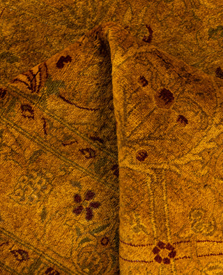 Fine Vibrance, One-of-a-Kind Hand-Knotted Area Rug  - Gold, 2' 8" x 12' 5"