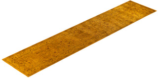 Fine Vibrance, One-of-a-Kind Hand-Knotted Area Rug  - Gold, 2' 8" x 12' 5"