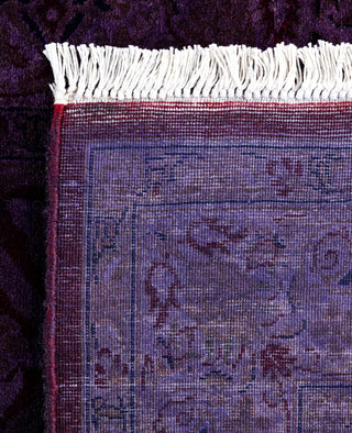 Overdyed One-of-a-Kind Wool Purple Runner 2' 7" x 12' 9"