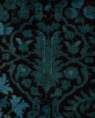 Contemporary Overdyed Wool Hand Knotted Red Runner 2' 7" x 12' 6"
