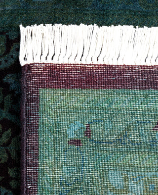Contemporary Overdyed Wool Hand Knotted Red Runner 2' 7" x 12' 6"