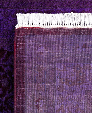 Overdyed One-of-a-Kind Wool Purple Runner 2' 8" x 4' 7"