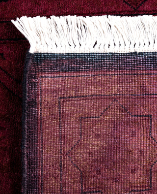Overdyed Hand-Knotted Wool Modern-Contemporary Purple Area Rug 2' 8" x 4' 3"