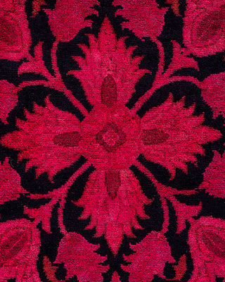 Contemporary Hand-Knotted Overdyed Pink Area Rug 10' 1" x 14' 0"