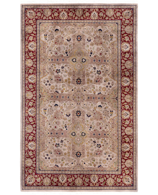 Overdyed Hand-Knotted Wool Modern-Contemporary Brown Area Rug 4' 8" x 7' 5"