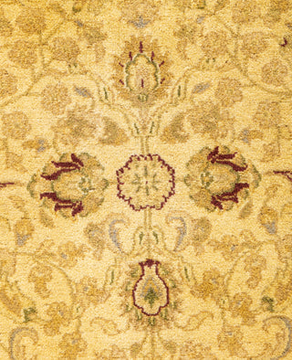 Overdyed Hand-Knotted Wool Modern-Contemporary Yellow Area Rug 4' 8" x 6' 10"
