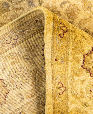Overdyed Hand-Knotted Wool Modern-Contemporary Yellow Area Rug 4' 8" x 6' 10"