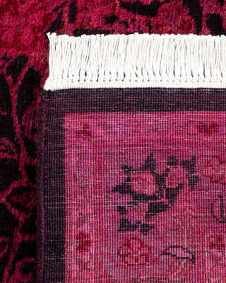 Contemporary Hand Knotted Overdyed Pink Area Rug 2' 8" x 4' 3"