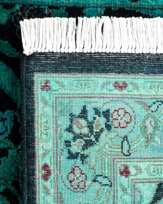 Contemporary Hand-Knotted Overdyed Blue Area Rug 2' 7" x 4' 4"