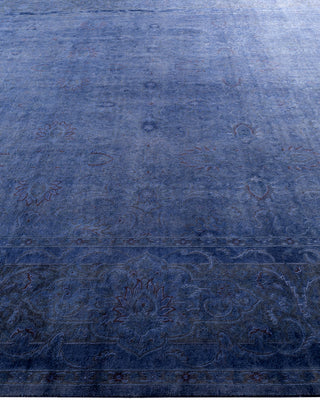 Fine Vibrance, One-of-a-Kind Hand-Knotted Area Rug  - Blue, 9' 2" x 12' 4"