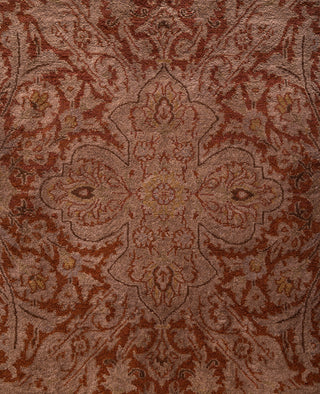 Overdyed Hand-Knotted Wool Modern-Contemporary Brown Area Rug 9' 1" x 12' 5"