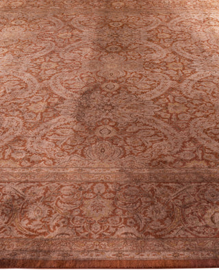 Overdyed Hand-Knotted Wool Modern-Contemporary Brown Area Rug 9' 1" x 12' 5"