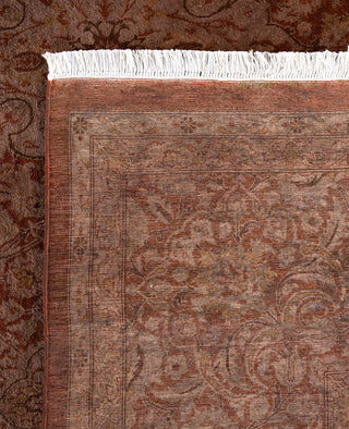 Overdyed Hand-Knotted Wool Modern-Contemporary Brown Area Rug 9' 1" x 12' 5"