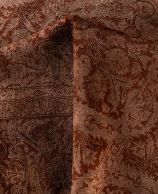 Overdyed Hand-Knotted Wool Modern-Contemporary Brown Area Rug 9' 1" x 12' 5"