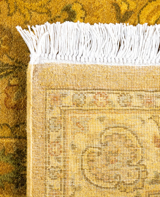 Overdyed Hand-Knotted Wool Modern-Contemporary Yellow Runner 2' 7" x 14' 6"