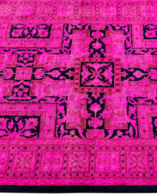 Overdyed One-of-a-Kind Wool Pink Runner 2' 7" x 17' 6"