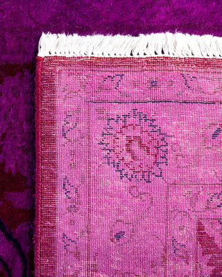 Fine Vibrance, One-of-a-Kind Hand-Knotted Runner Rug  - Purple, 2' 7" x 12' 9"