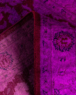 Fine Vibrance, One-of-a-Kind Hand-Knotted Runner Rug  - Purple, 2' 7" x 12' 9"