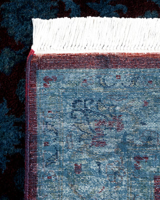 Overdyed Hand Knotted Blue Area Rug 3' 1" x 5' 3"