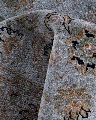 Contemporary Hand-Knotted Overdyed Gray Area Rug 3' 0" x 5' 1"
