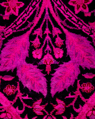 Contemporary Hand Knotted Overdyed Pink Area Rug 2' 8" x 4' 3"