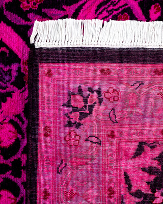 Contemporary Hand Knotted Overdyed Pink Area Rug 2' 8" x 4' 3"
