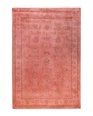 Fine Vibrance, One-of-a-Kind Hand-Knotted Area Rug  - Pink, 4' 7" x 6' 9"