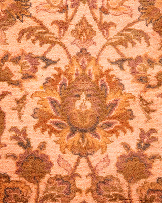 Contemporary Hand-Knotted Overdyed Pink Area Rug 3' 3" x 5' 4"
