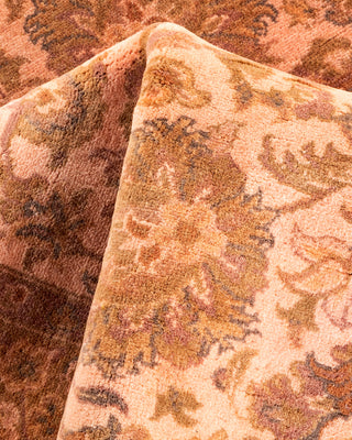 Contemporary Hand-Knotted Overdyed Pink Area Rug 3' 3" x 5' 4"