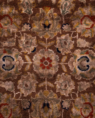 Contemporary Hand Knotted  Brown Area Rug 3' 2" x 5' 5"
