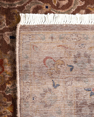 Contemporary Hand Knotted  Brown Area Rug 3' 2" x 5' 5"