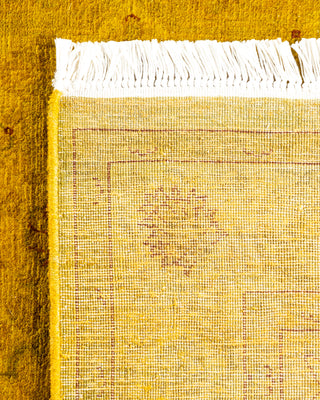Modern Overdyed Hand Knotted Wool Yellow Area Rug 3' 0" x 5' 0"