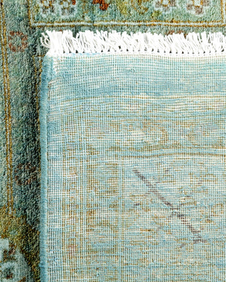 Contemporary Hand Knotted Overdyed Gray Area Rug 4' 0" x 5' 5"