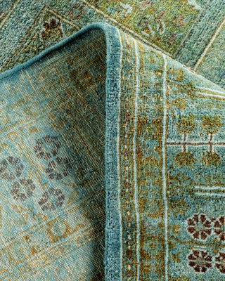 Contemporary Hand Knotted Overdyed Gray Area Rug 4' 0" x 5' 5"
