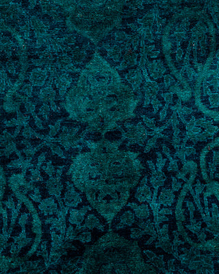 Contemporary Hand-Knotted Overdyed Navy Area Rug 4' 3" x 6' 2"