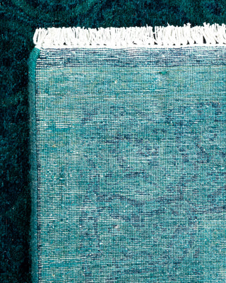Contemporary Hand-Knotted Overdyed Navy Area Rug 4' 3" x 6' 2"