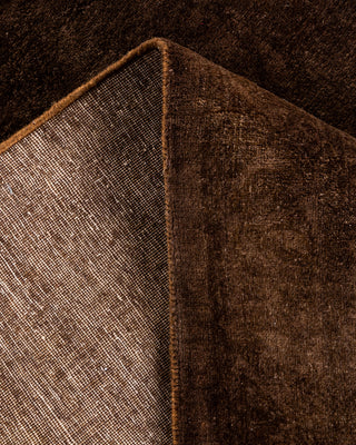 Contemporary Hand Knotted  Brown Area Rug 3' 2" x 5' 4"
