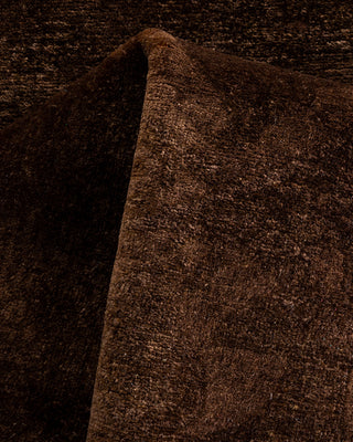 Contemporary Hand Knotted  Brown Area Rug 3' 2" x 5' 4"